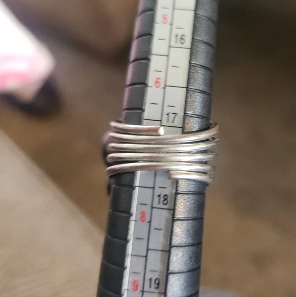 Rings Black Spiked Ring and Beaded - Picture 7 of 8